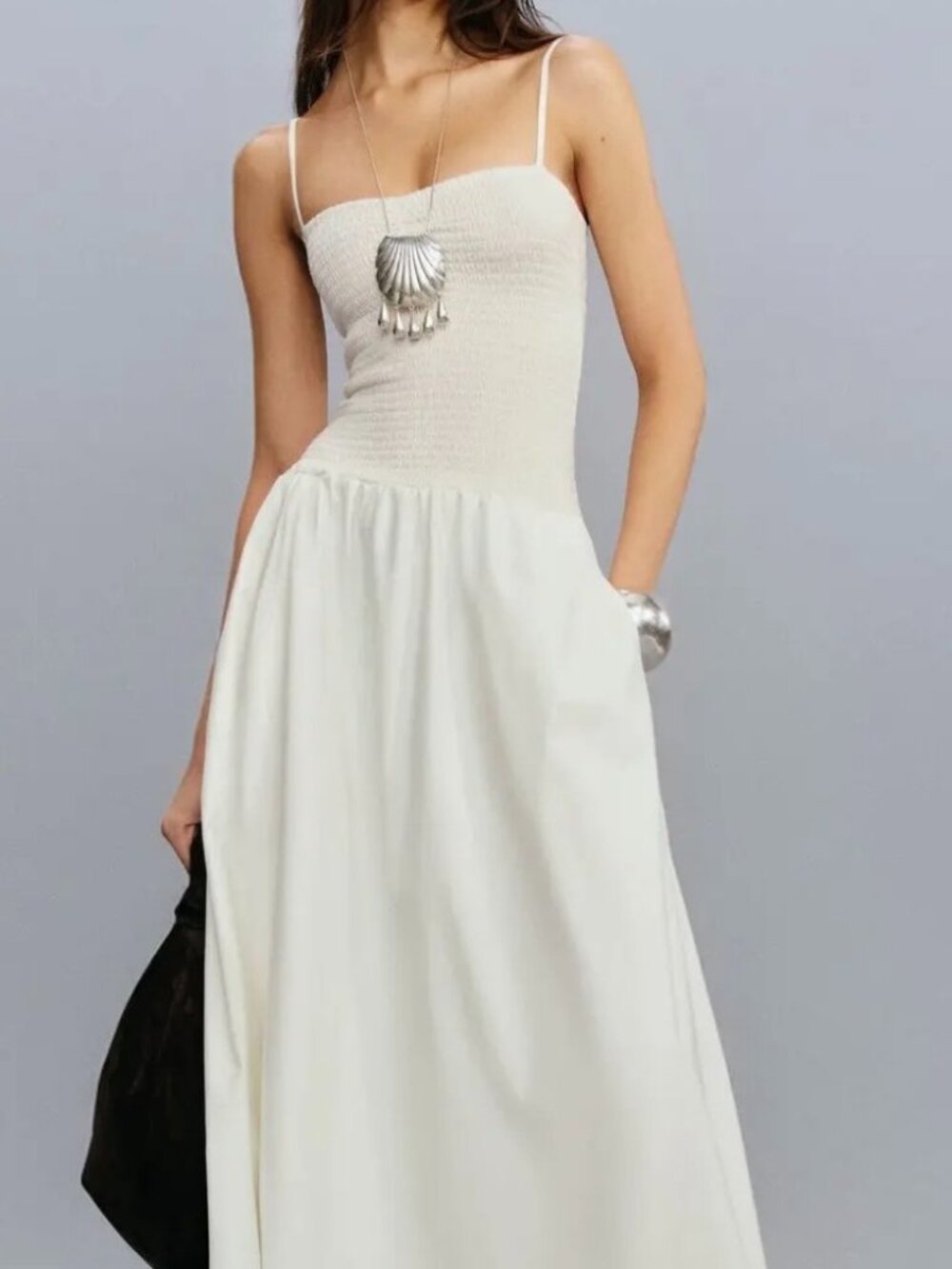 Reformation Nellie Knit Dress Midi Sweetheart Neck